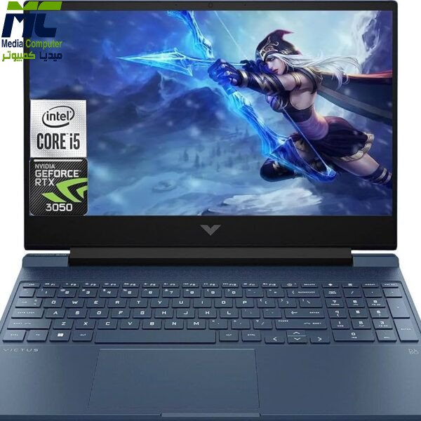 لاب توب اتش بي فيكتس 15-FA1093DX، انتل كور i5-13420H، هارد SSD سعة 512 جيجا، 8 جيجا رام، شاشة بدقة FHD مقاس 15.6 بوصة بمعدل تحديث 144 هرتز، كارت شاشة نفيديا RTX3050 6G جرافيكس، ويندوز 11 - ازرق