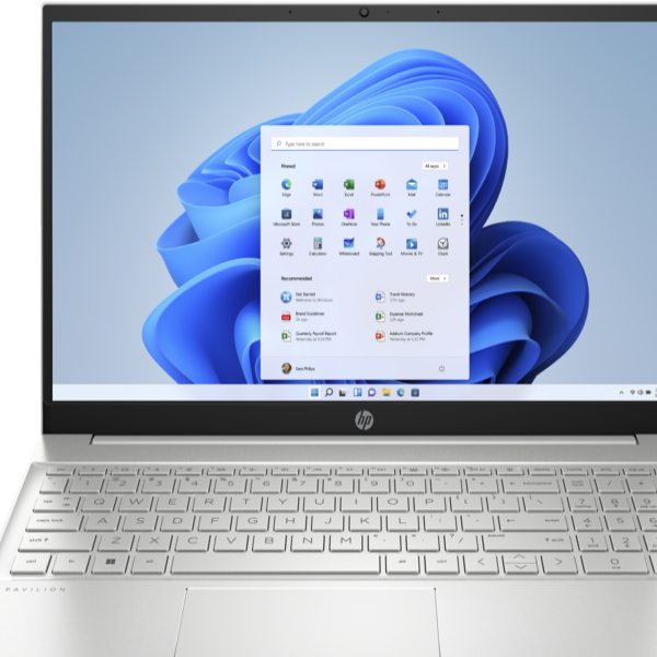 HP Pavilion 15-EG2007NE Laptop, 15.6 Inch, Intel Core i5-1235U, 512GB SSD, 8GB RAM, Nvidia GeForce MX550 2GB, Windows 11 - Silver