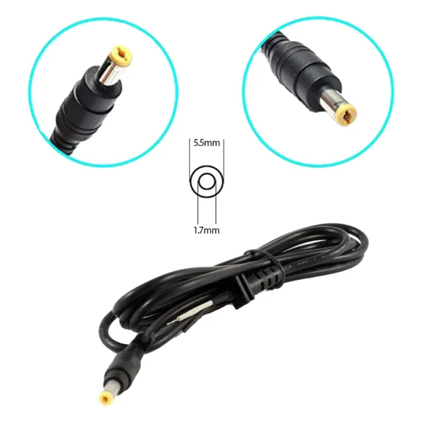 DC Power Charger Plug Cable For Acer Laptop