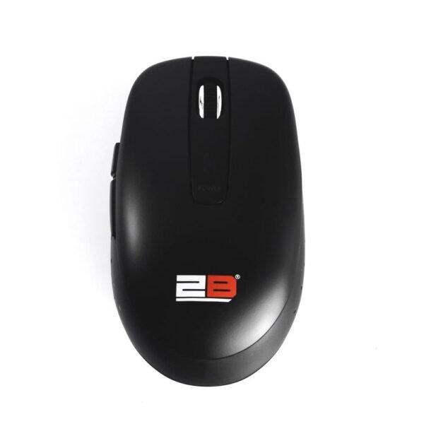 2B (MO866) 2.4GHz Rechargeable Wireless Optical Mouse with 5 keys - Black
