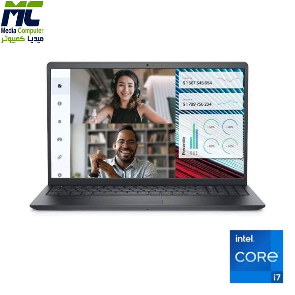 لابتوب ديل Vostro 3520 - المعالج: Intel core i7-1255U , الرامات: 8جيجا , التخزين: 512 جيجا SSD , كارت الشاشة: 2GB Nvidia® GeForce MX550 , الشاشة:15.6-انش