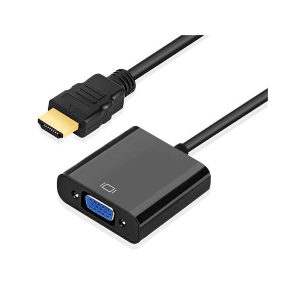 HDMI to VGA Converter (2B) with Power and Audio Output - Black