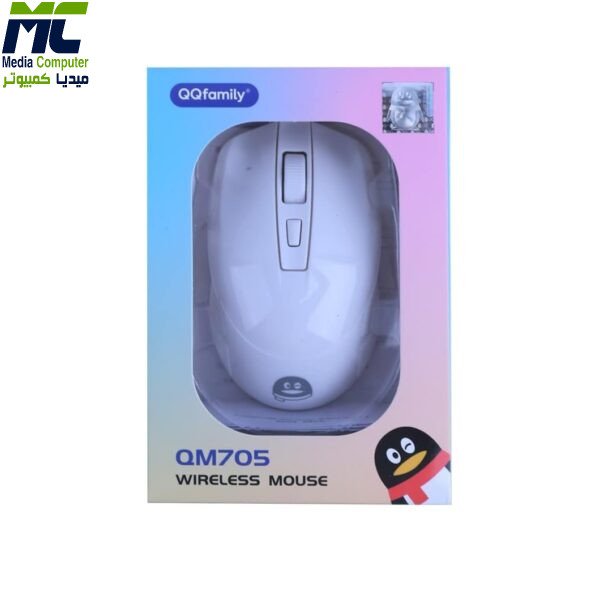 ماوس كيوكيو فاميلي موديل : كيو ام 705 لاسلكي 2.4 هيرتز- 1800 dPI - اكثر من لون