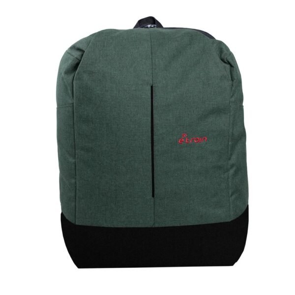 E-train (BG82G) Laptop Backpack with Zipper Puller fits up to 15.6" - Green*Black