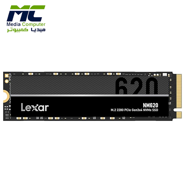 قرص SSD NVMe LEXAR NM620 256GB M.2 2280 PCIe Gen3×4 — سرعة قراءة حتى 3300 ميجابايت/ثانية