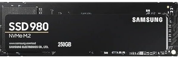 هارد تخزين داخلي NVMe M.2 من سامسونج 980 250 جيجابايت بمنفذ PCIe 3.0 (بسرعة تصل الى 2.900 ميجابايت في الثانية) - MZ-V8V250BW