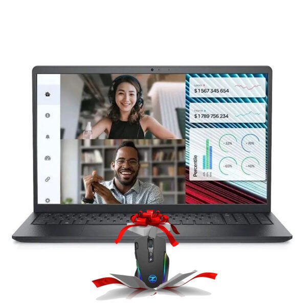 Dell Vostro 3520 Laptop - Intel® Core i5-1235U - 8GB - 512GB SSD - Intel® UHD Integrated Graphics - 15.6" FHD - Black + (Techno Zone Techno zone V6 Gaming Mouse)