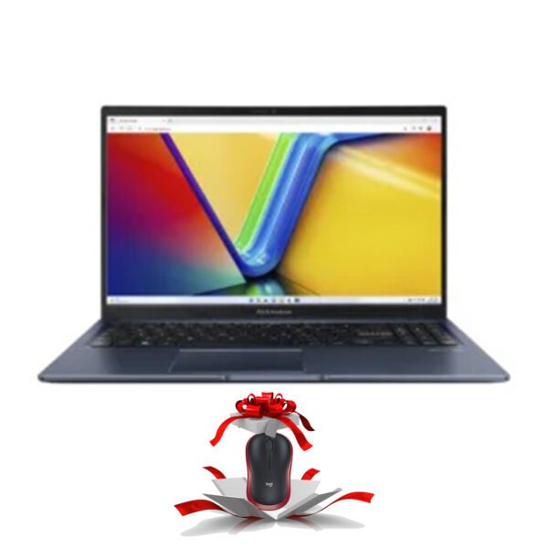 Asus Vivobook 15 X1504VA-NJ005W Laptop, Intel Core i5-1335U, 15.6 Inch FHD, 512GB SSD, 8GB RAM, Intel UHD Graphics , Blue  + (Logitech M185 Wireless Mouse)
