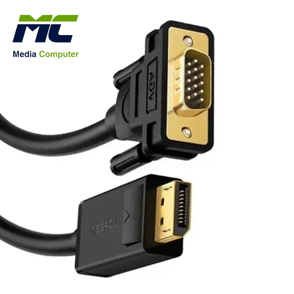 Gigamax Plus Superia DisplayPort to VGA Cable - Male to Male - Black