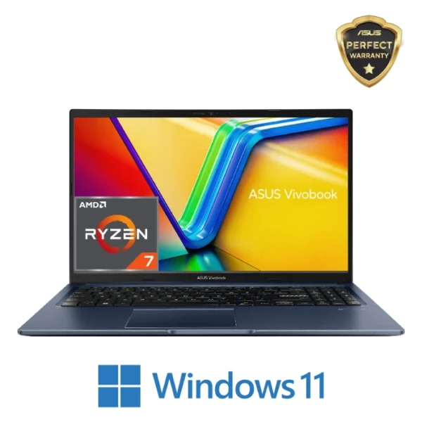 NOTEBOOK ASUS AMD VivoBook 15 D1502YA-NJ007W AMD Ryzen 7 7730U 8GB RAM 512GB SSD AMD Radeon Graphics 15.6 Inch FHD 1920 X 1080 IPS 60Hz Windows 11 Home Laptop