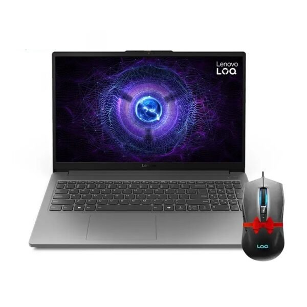 Lenovo LOQ Essential 15IAX9E Intel Core i5-12450HX - NVIDIA GeForce RTX 3050 6GB - 16GB DDR5-4800Mhz - 512GB SSD M.2 - 15.6 FHD IPS 100 sRGB 144Hz - Lenovo LOQ M100 RGB Mouse