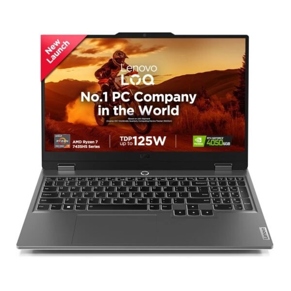 Lenovo LOQ 15ARP9 AMD Ryzen 7 7435HS - NVIDIA GeForce RTX 4070 8GB - 16GB DDR5 - 4800MHz - 512GB SSD M.2 - 15.6 FHD 144Hz 100 sRGB - WIN 11