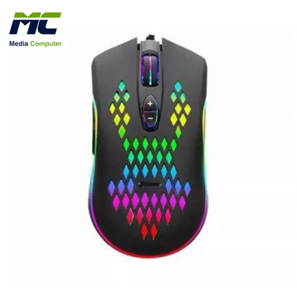 ماوس GIGAMAX Plus سلكي GM-7 (بإضاءة متعددة الألوان)