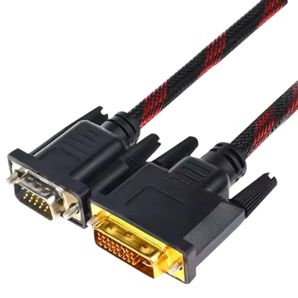 VGA To DVI Shield Converter Cable 1.5m