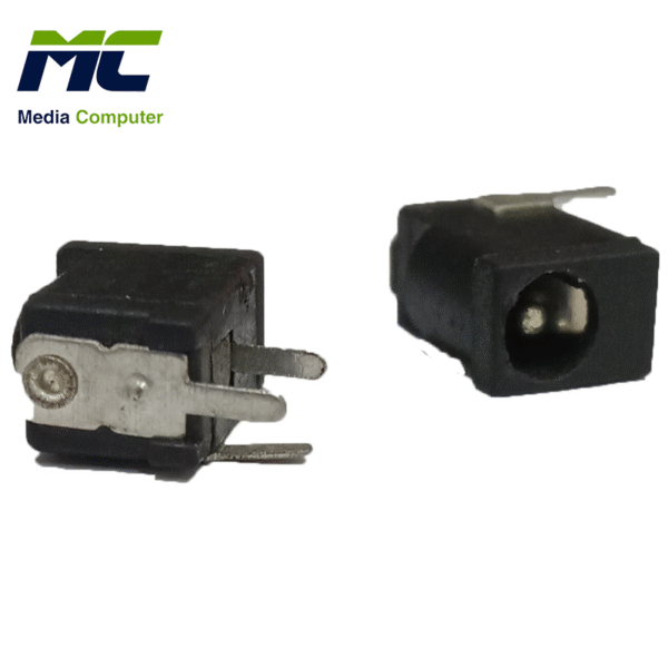 سوكت شحن DC-002 بفتحة 3.5×1.1 مم / 3.5×1.35 مم – موصل تيار مستمر أسود 0.3A 50V