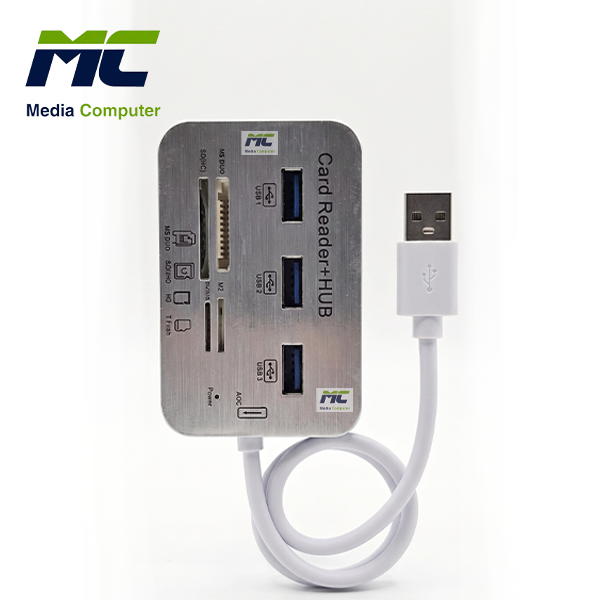 Universal Multi-Function USB 3.0/3.1 Hub (3-Ports) + Multi-Card Reader - 5/10 GBPS