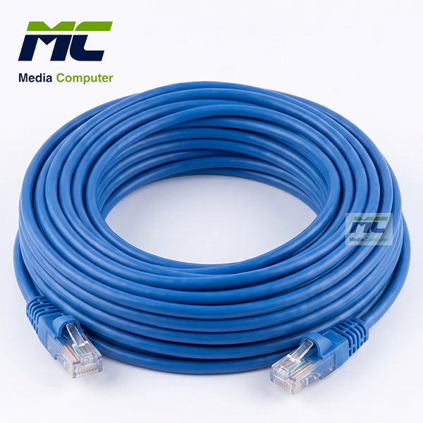 Gigamax Plus Premium Cat5e UTP LAN Network Patch Cord - 15 Meters - Blue