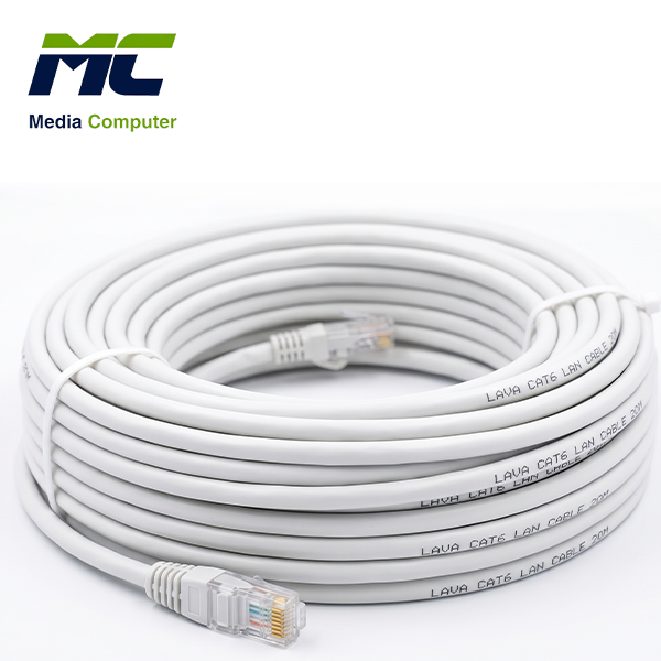 LAVA CAT6 LAN Internet Router Cable – 20 Meter Ethernet Cable