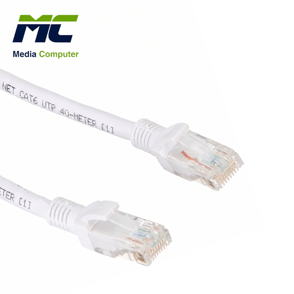 كابل شبكة Admin CAT6 بطول 40 متر – أبيض – Ethernet LAN Cable