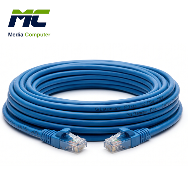 كابل شبكة Gigamax Plus CAT5 بطول 20 متر – Patch Cord LAN Cable
