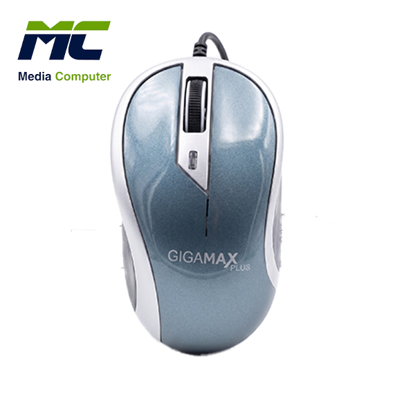Gigamax Plus G-179-E Wired 3D Optical Mouse - 1800 DPI - Ergonomic Design - Metallic Blue