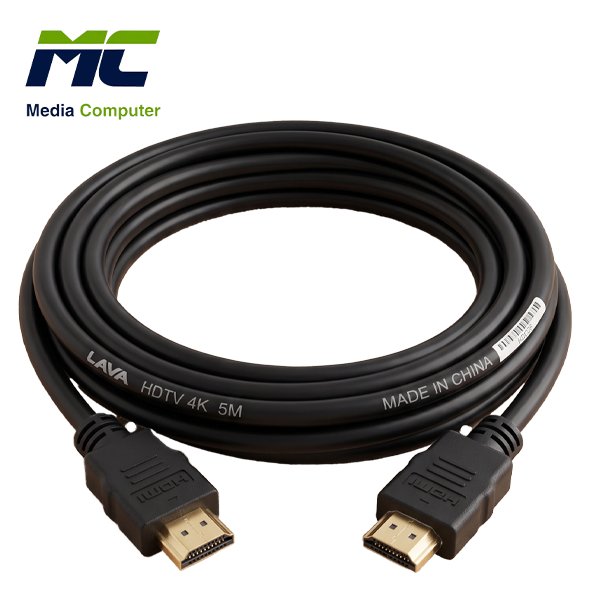 LAVA High-Speed 4K HDMI Cable - 5 Meters - Black