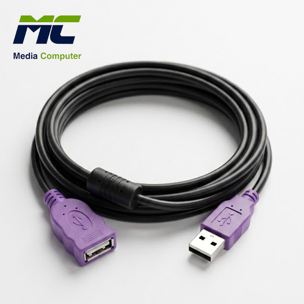 High-Quality USB 2.0 Extension Cable (Male to Female) - 3 Meters