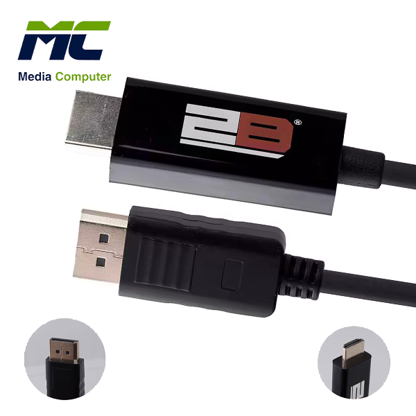 2B Premium DisplayPort to HDMI Cable - 1 Meter - Black - Model DC504