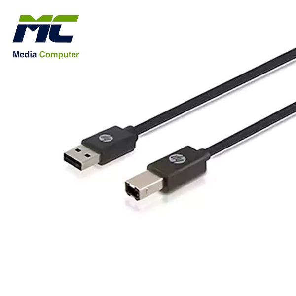 Genuine HP USB-A to USB-B v2.0 Printer Cable - 1.5 Meters - Black