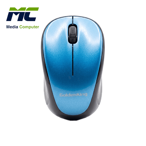 ماوس لاسلكي جولدن كينج GoldenKing بدقة 1200 DPI - أزرق ميتاليك